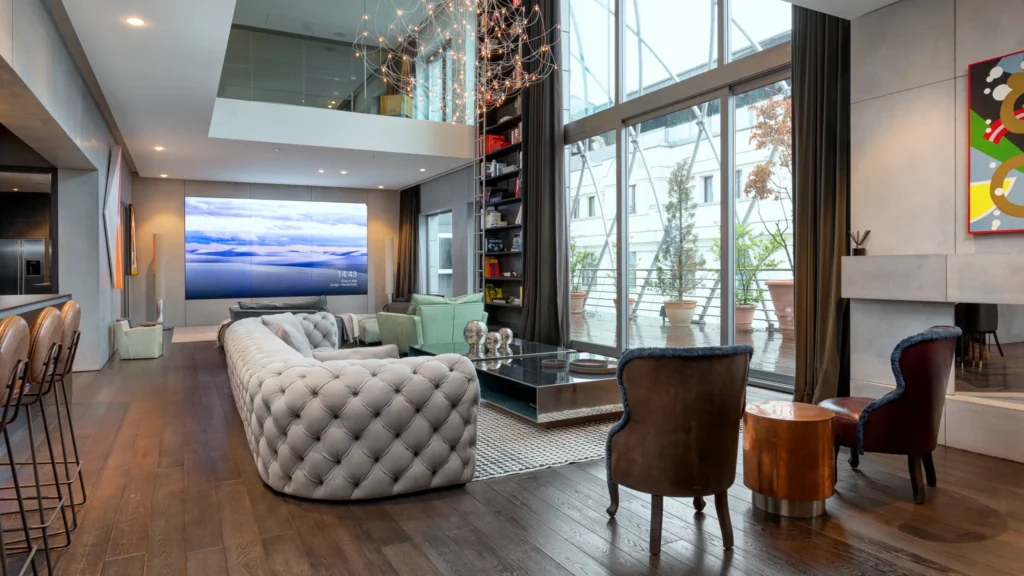 High-quality furnished Budapest apartment interior prepared for the residential rental market